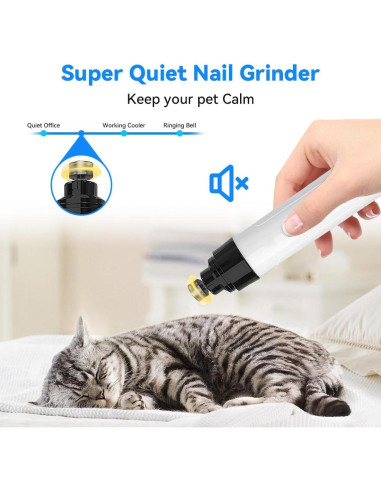 Cortador de Uñas para Perros Liucocotos US-933 Recargable con Luz LED