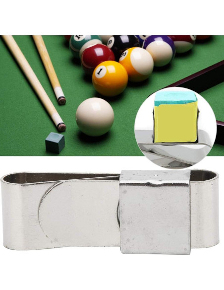 Soporte de Tiza Magnético Alomejor para Billar - Acero Inoxidable