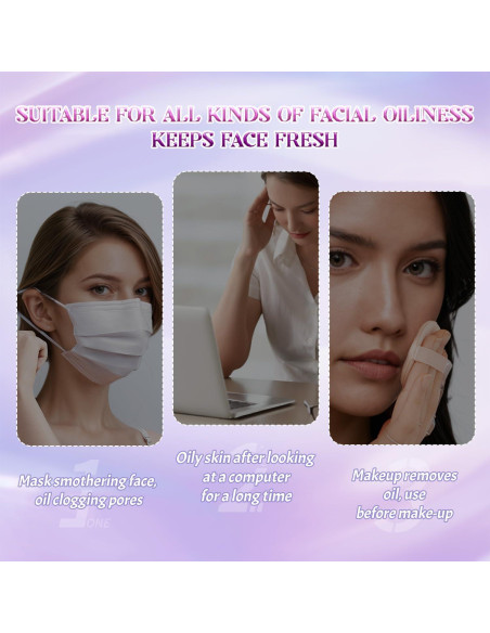 Hojas Absorbentes de Aceite BOROLA 200 Hojas Púrpura