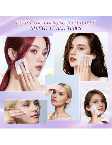 Hojas Absorbentes de Aceite BOROLA 200 Hojas Púrpura