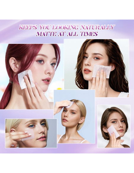 Hojas Absorbentes de Aceite BOROLA 200 Hojas Púrpura