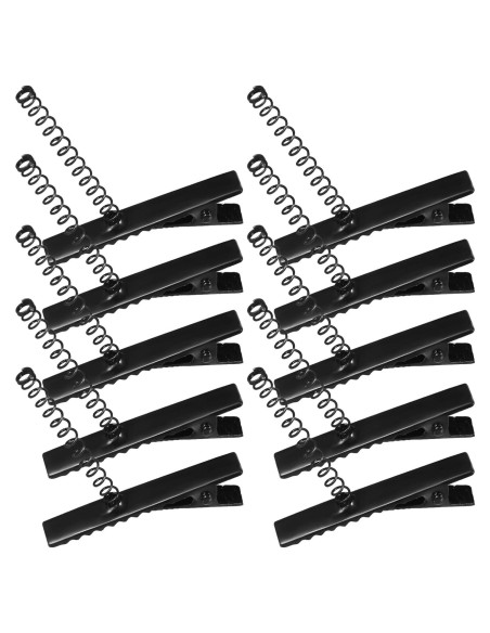 100 Clips de Pelo Cocodrilo Abaodam con Resorte 4cm para DIY