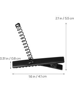 100 Clips de Pelo Cocodrilo Abaodam con Resorte 4cm para DIY 2