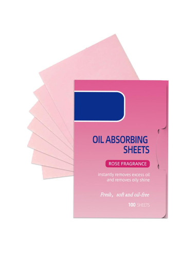 Hojas Absorbentes de Aceite Aaiffey Rosa 50 Hojas Piel Grasa