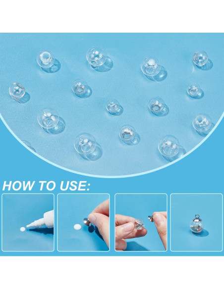 200 Esferas de Vidrio PH PandaHall 12-18mm para Manualidades