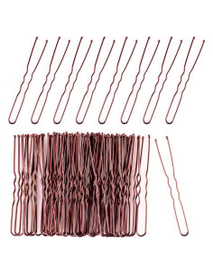 Horquillas de Pelo Marrones FVOLREM 200 PCS 15.24 cm Antideslizantes