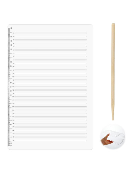 Plantilla de Línea Recta de Plástico 29.5 cm para Escritura