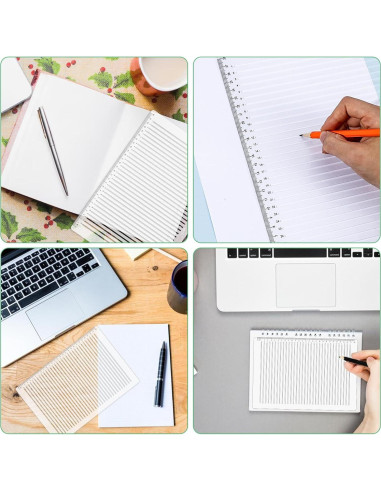 Plantilla de Línea Recta de Plástico 29.5 cm para Escritura