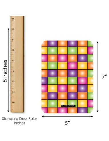 Juego de Bingo Disco 70s Punto Grande de Felicidad - 18 Tarjetas y Marcadores