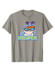 Camiseta Dexter's Laboratory Logo Hombre Clásica 136g