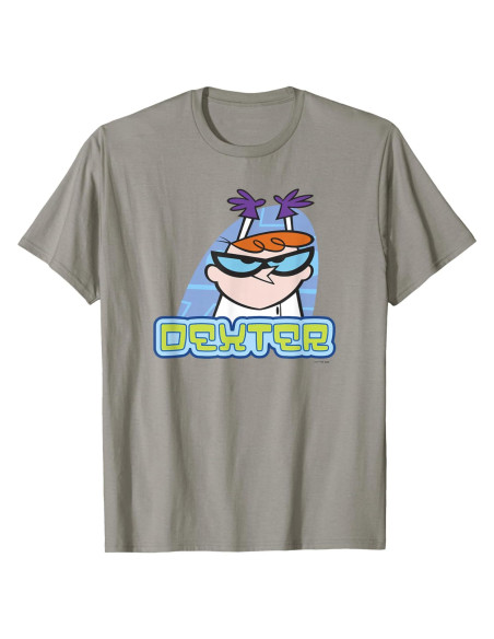 Camiseta Dexter's Laboratory Logo Hombre Clásica 136g
