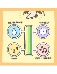 Etiqueta de Nota Musical Honey Hamstore para Otamatone Deluxe 2