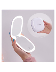 Espejo de Maquillaje LED Mocado 9.9 cm 1X/10X Dimmable USB