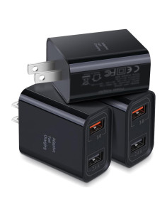 Cargador de Pared USB Dual Costyle 30W 2 Puertos Carga Rápida