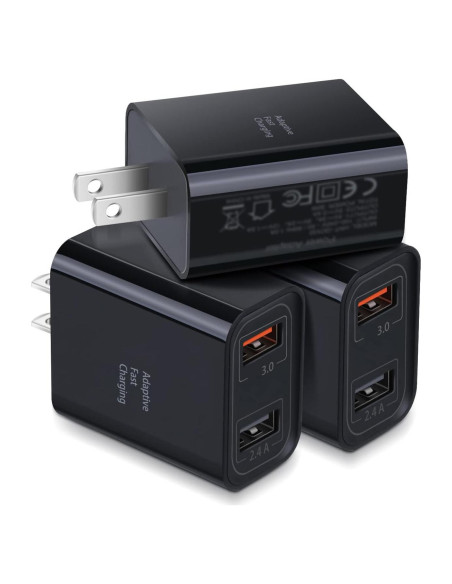 Cargador de Pared USB Dual Costyle 30W 2 Puertos Carga Rápida