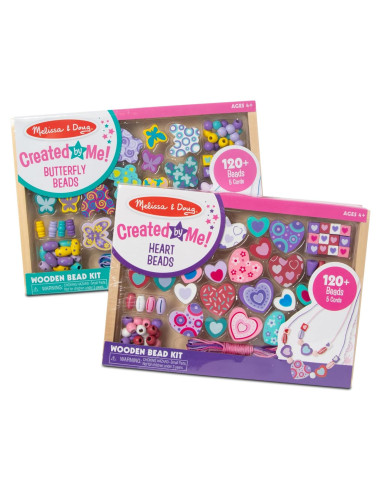 Conjunto de cuentas de madera Melissa & Doug 300 piezas