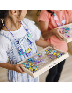 Conjunto de cuentas de madera Melissa & Doug 300 piezas 2