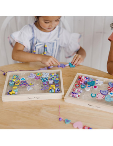 Conjunto de cuentas de madera Melissa & Doug 300 piezas