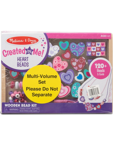 Conjunto de cuentas de madera Melissa & Doug 300 piezas