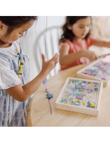 Conjunto de cuentas de madera Melissa & Doug 300 piezas