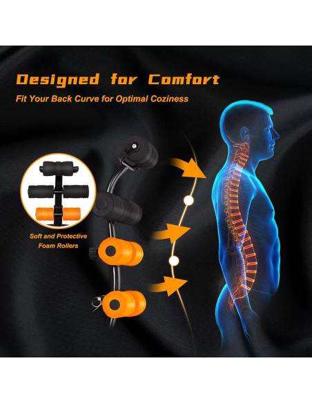 Entrenador Abdominal Goplus Ajustable 3 Niveles 99.79 kg