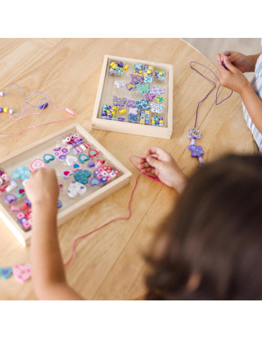 Conjunto de cuentas de madera Melissa & Doug 300 piezas