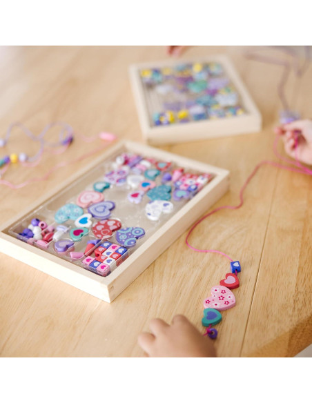 Conjunto de cuentas de madera Melissa & Doug 300 piezas