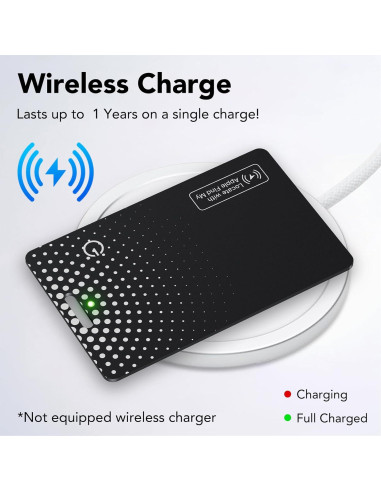 Rastreador Bluetooth TIMU Air Tracker Negro Carga Inalámbrica