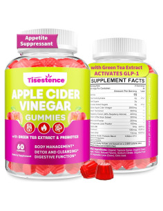 Gominolas de Vinagre de Sidra de Manzana Tisestence 60 Unidades