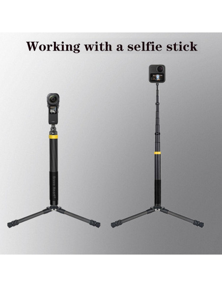 Trípode Mini de Escritorio Qishang de Fibra de Carbono para Cámaras