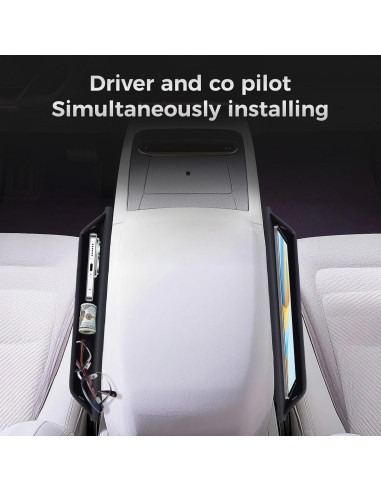 Organizador Lateral de Asiento de Coche INTMOOD Cuero Marrón