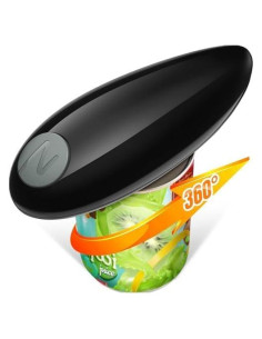 Abrelatas Eléctrico Automático Meteralla 3W Negro para Cocina