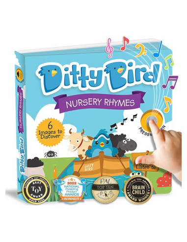 Libro Musical Interactivo Ditty Bird Rimas Infantiles 16cm