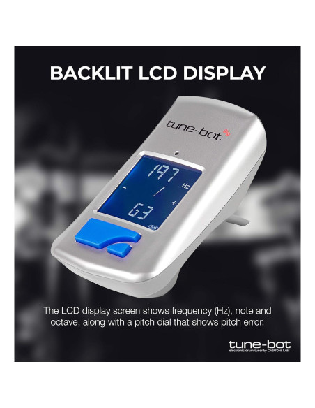 Afinador Digital Clip-On Overtone Labs Tune-Bot Gig LCD