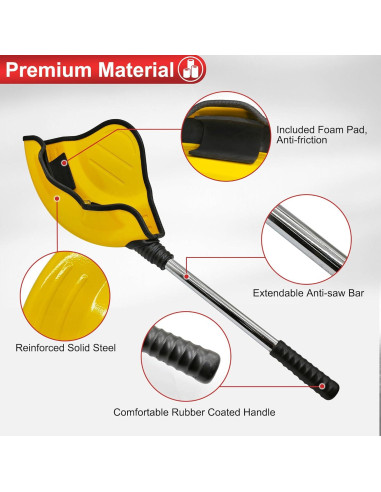 Bloqueo Universal del Volante KAYCENTOP Antirrobo Amarillo