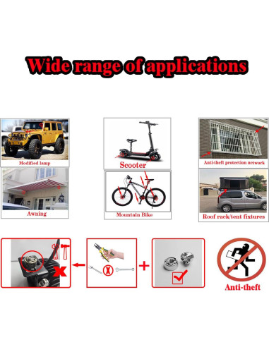 Tuerca de Seguridad Oculta VOSANTU 5/16-18 Acero Inoxidable