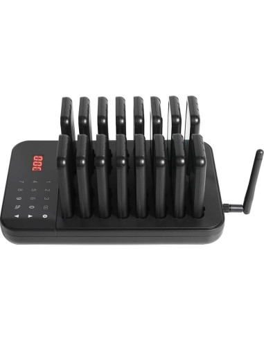 Sistema de Llamada Inalámbrico AGJ 16 Pagers para Restaurantes