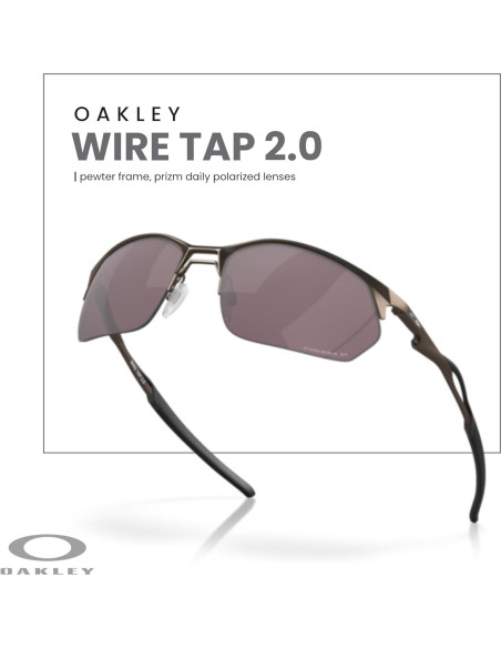 Gafas de Sol Oakley Wire Tap 2.0 OO4145 Hombres Polarizadas