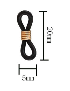 100 Conectores de Silicona para Gafas Lasenersm Ajustables 2