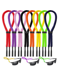 Paquete de 8 correas flotantes para gafas de sol Multicolor