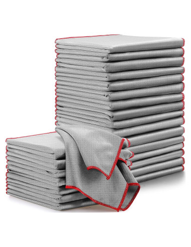 Paquete de 24 Paños de Microfibra Maxcheck 40x40 cm Gris