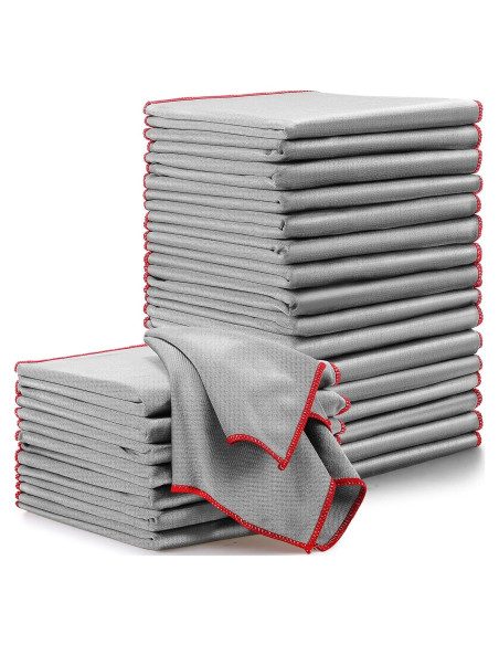 Paquete de 24 Paños de Microfibra Maxcheck 40x40 cm Gris
