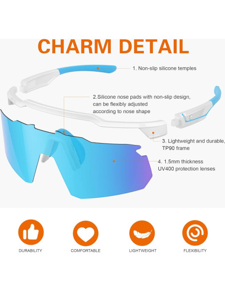 Gafas de Sol Deportivas Suoso UV400 para Hombres - TR90