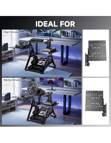 Soporte de Simulador de Vuelo GTPLAYER Ajustable Negro