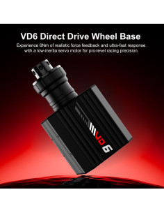 Base de Volante PXN VD6 Direct Drive 6Nm para PC 2