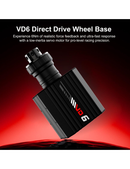 Base de Volante PXN VD6 Direct Drive 6Nm para PC