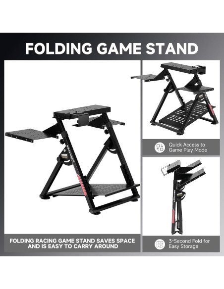 Soporte de Simulador de Vuelo GTPLAYER Ajustable Negro