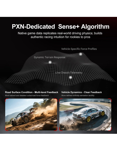 Base de Volante PXN VD6 Direct Drive 6Nm para PC