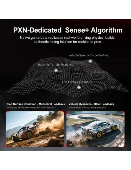 Base de Volante PXN VD6 Direct Drive 6Nm para PC