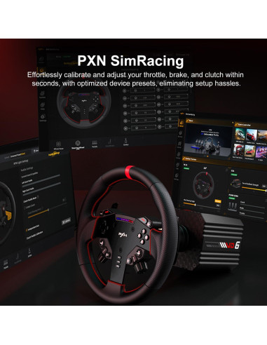 Base de Volante PXN VD6 Direct Drive 6Nm para PC